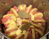 豚肉とポテトの重ね焼き作り方5写真