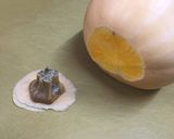 保存版✅バターナッツかぼちゃ下処理｜切り方・種皮作り方3写真