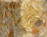 花わさびとサーモンのクリームパスタ作り方15写真
