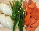 豚こまとモリモリ野菜のワンパンポン酢炒め作り方1写真