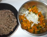 カボチャひき肉サラダ♪簡単新玉ねぎ作り方6写真