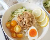 ごま蒸し鶏の塩レモン冷麺作り方10写真