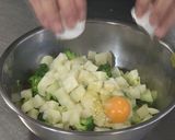 レンジで簡単ブロッコリーのオムレツ作り方5写真