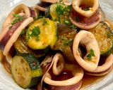 イカと茄子とズッキーニのケチャップ炒め♪作り方6写真