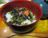 簡単　玄米茶漬け😋作り方1写真