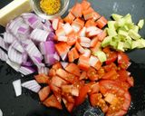 簡単！カニカマエトフェ　固いアボカド救済作り方1写真