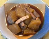 簡単！大根とイカのすき焼きのたれ煮込み作り方5写真