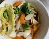 お一人様クリーミー洋風麻婆味豆腐野菜炒め作り方15写真