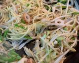 半玉でも満足、塩野菜焼きそば作り方4写真