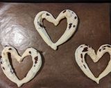 チョコとくるみ(クランベリー)ハートパン作り方7写真