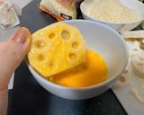 泥酔調理　オニオン　レンコンフライ作り方3写真