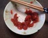 キャベツの梅肉和え作り方1写真