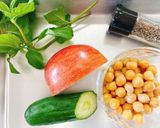 塩ゼロ☆ひよこ豆のチョップドサラダ作り方1写真