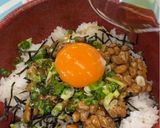生桜えびと納豆のスタミナ丼作り方5写真