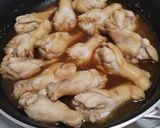 鶏手羽元簡単漬け置き酢味付けとチンゲン菜作り方11写真