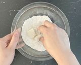 抹茶シロップのかき氷ともちもち豆腐白玉作り方2写真