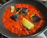 ロングパスタで作る茄子のアラビアータ作り方8写真