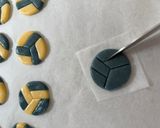 バレーボール型クッキー作り方16写真