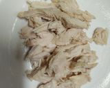 鶏むね肉とたたきキュウリの胡麻ドレ合え作り方4写真