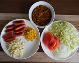 不器用タコスのトッピング（トルティーヤ）作り方3写真