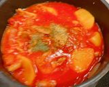 レンジで時短！鶏肉のハーブトマト煮込み作り方9写真