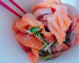 ＊サーモンとかいわれの中華風サラダ＊作り方4写真