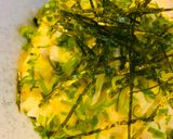 おかゆ●ネギ＆海苔の鶏玉かゆ作り方3写真