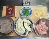 茄子と豚肉のつけ蕎麦作り方2写真
