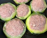 ズッキーニの肉詰めトマトソース煮込み作り方2写真