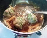 鶏ネギ団子のお味噌汁作り方3写真