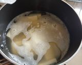 青さのり(青のり)と豆腐の翡翠スープ作り方3写真