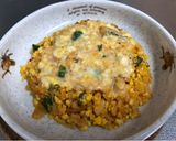 キムチ豆腐炒飯のチーズ乗せ焼き作り方7写真