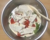 超簡単☆春菊とトマトチーズのキッシュ♪♪作り方4写真