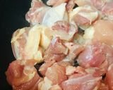 鶏肉＆カイワレのトマト缶炒め煮作り方1写真