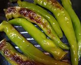 甘唐辛子と青ナスの煮びたし風作り方1写真