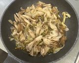 長ネギと舞茸と実山椒のパスタ作り方5写真