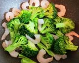 ブロッコリーとエビのフランス料理エチュベ作り方3写真