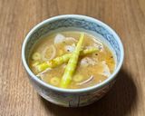 ネマガリダケと豚バラ肉のお味噌汁作り方4写真
