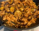簡単＊鶏むね茄子のとろ〜りオムハヤシ丼作り方4写真