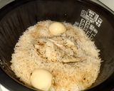 チキンと卵の炊き込みご飯作り方4写真