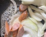 ソーセージのクリームパスタ😋作り方3写真