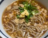 鶏そぼろあんかけ蕎麦作り方2写真