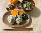 かぶの葉とジャコのふりかけおにぎり作り方4写真
