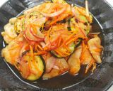 鶏むね肉と焼きズッキーニのレモン南蛮漬け作り方7写真