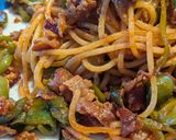 焼肉ナポリタン♥プルコギーナポリターナ作り方3写真
