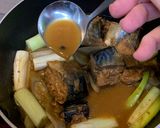 さば味噌缶とごぼうの味噌煮作り方4写真