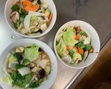 肉無チクワ簡単梅照りクリーム味野菜炒め作り方13写真