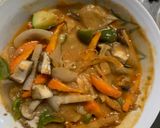 お一人様クリーム味噌キムチ味豆腐野菜炒め作り方20写真
