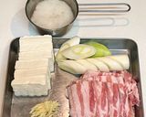 豚ばら、豆腐、長ねぎのみぞれ煮作り方1写真