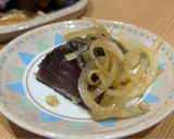 藁焼き鰹のたたき、ドレッシングがけ。作り方4写真